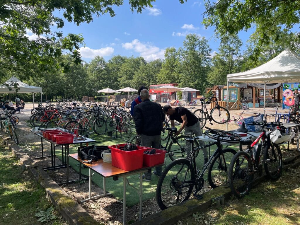 ateliers recyclo vélos parc